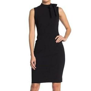 Calvin Klein Tie Neck Sheath Dress